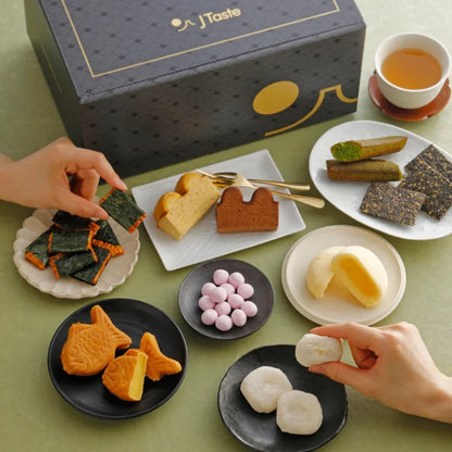 J Taste Premium Curated Japanese Snack Box (20+ Full-Sized Snacks)